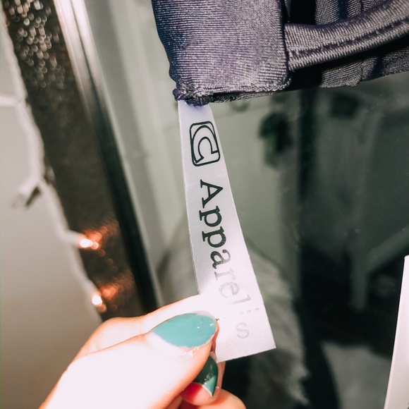 Black Criss Cross Tie Bikini Top Size S - Picture 6 of 7